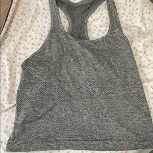 Gray Racerback Tank Top